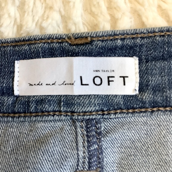 LOFT Denim Mini Skirt - Picture 4 of 13
